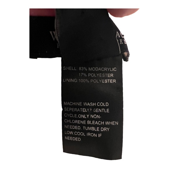 White House Black Market Ivory Faux Fur Cowl Neck Infinity Scarf  NWOT - Picture 10 of 11